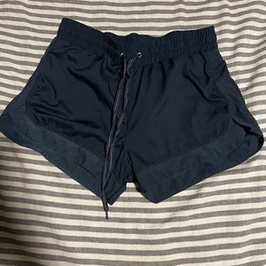 Dip Black Athletic Shorts with Elastic Waistband